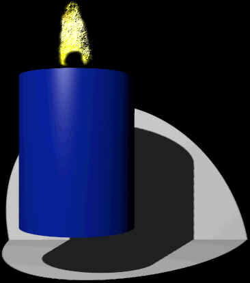 Glowing candle
